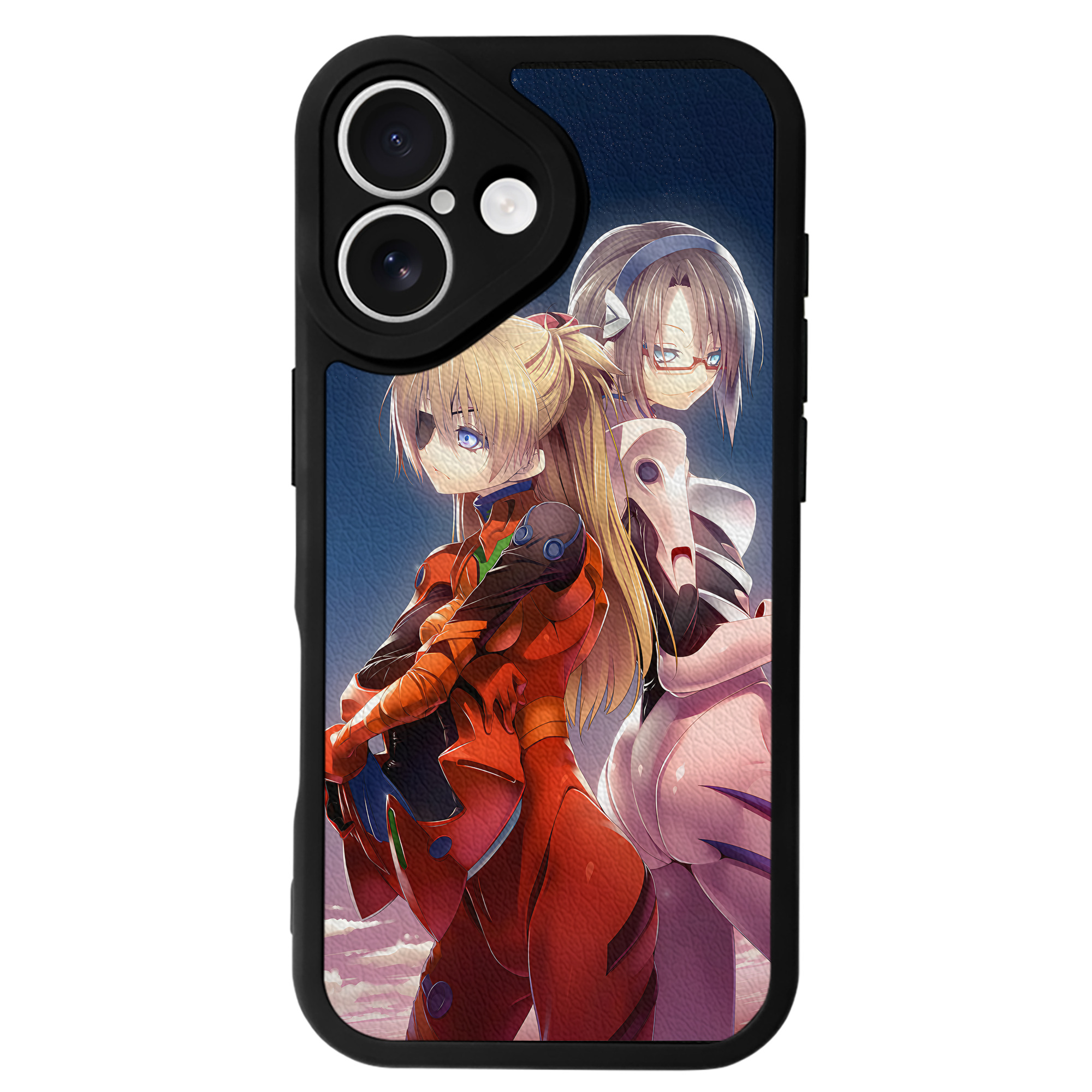 （画像用） EVA 新世紀エヴァンゲリオン 【iPhone 16シリーズ対応】シリコンスマホケース（レザー調） 材質：シリコン